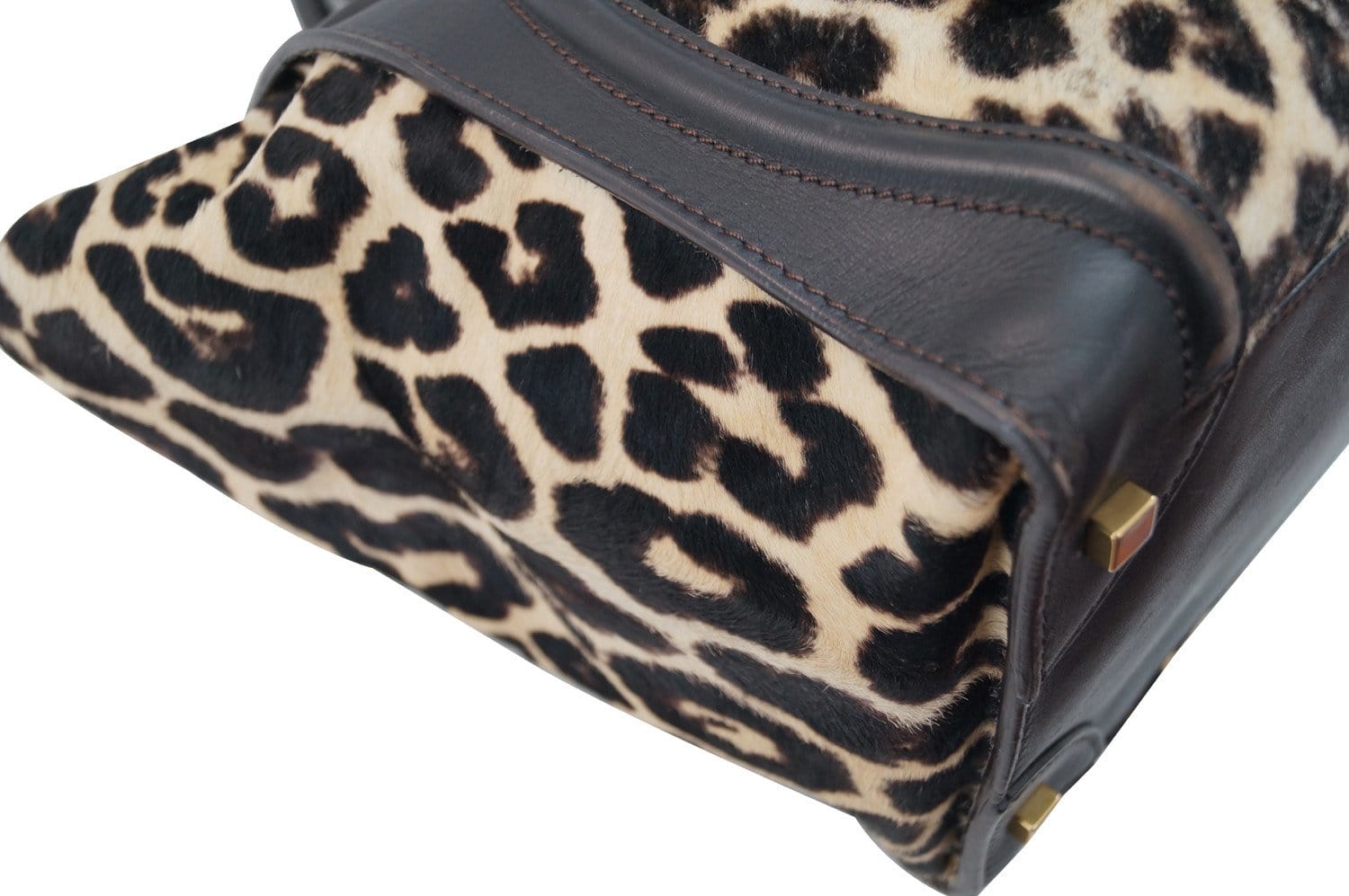 Celine Leopard Canvas Mini Luggage Tote (SHF-15340) – LuxeDH