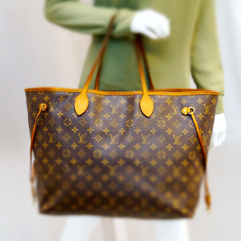 LOUIS VUITTON Monogram Canvas Neverfull GM Brown Tote Bag