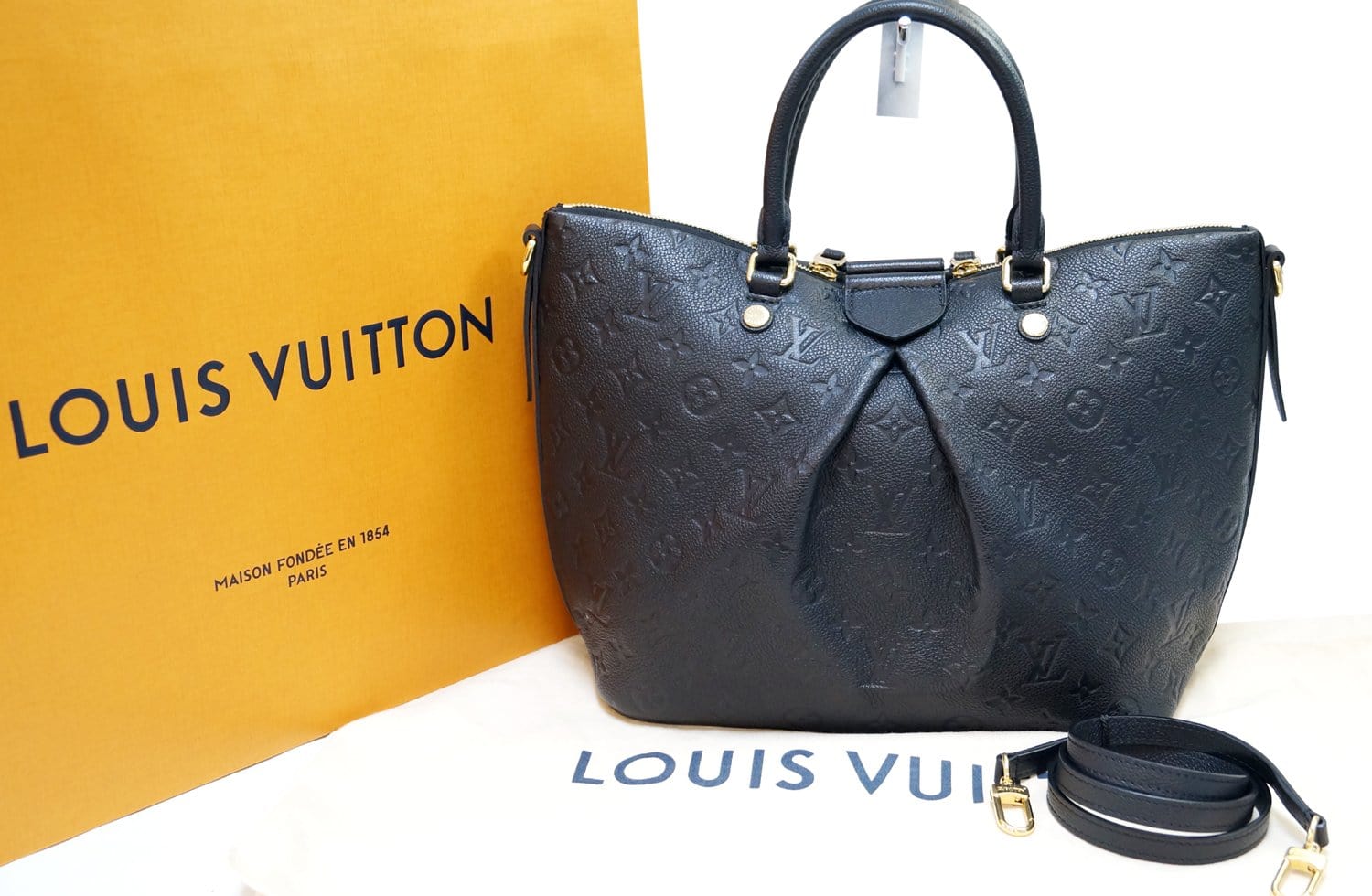 Louis Vuitton 'Mazarine' monogram embossed leather handbag with