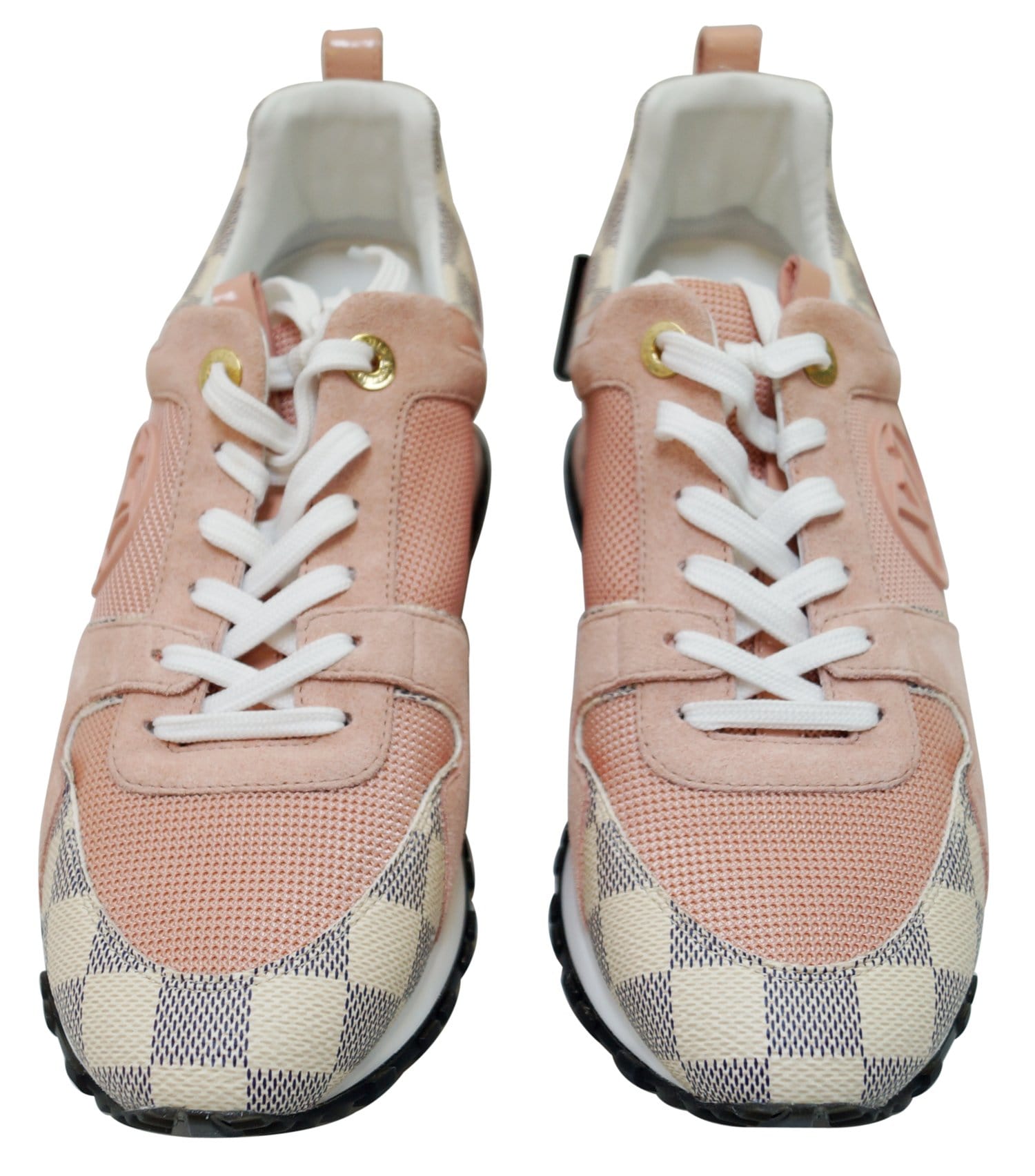 Louis Vuitton LV time out sneakers pink damier azur