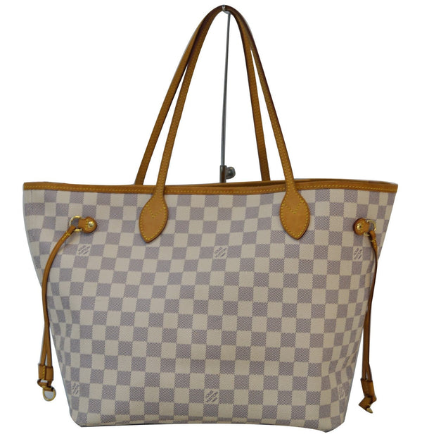 LOUIS VUITTON Damier Azur Neverfull MM Tote Bag