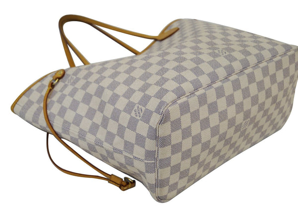 LOUIS VUITTON Damier Azur Neverfull MM Tote Bag