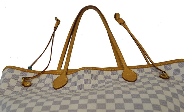 LOUIS VUITTON Damier Azur Neverfull MM Tote Bag