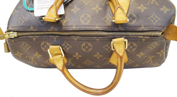 LOUIS VUITTON Monogram Canvas Speedy 30 Satchel Bag