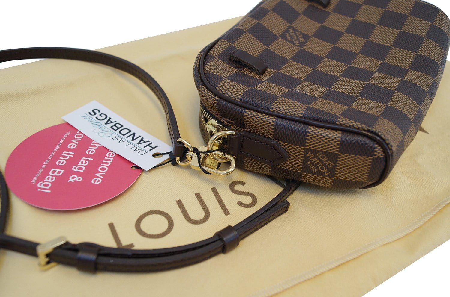 LOUIS VUITTON Damier Pochette Ipanema Shoulder Pouch