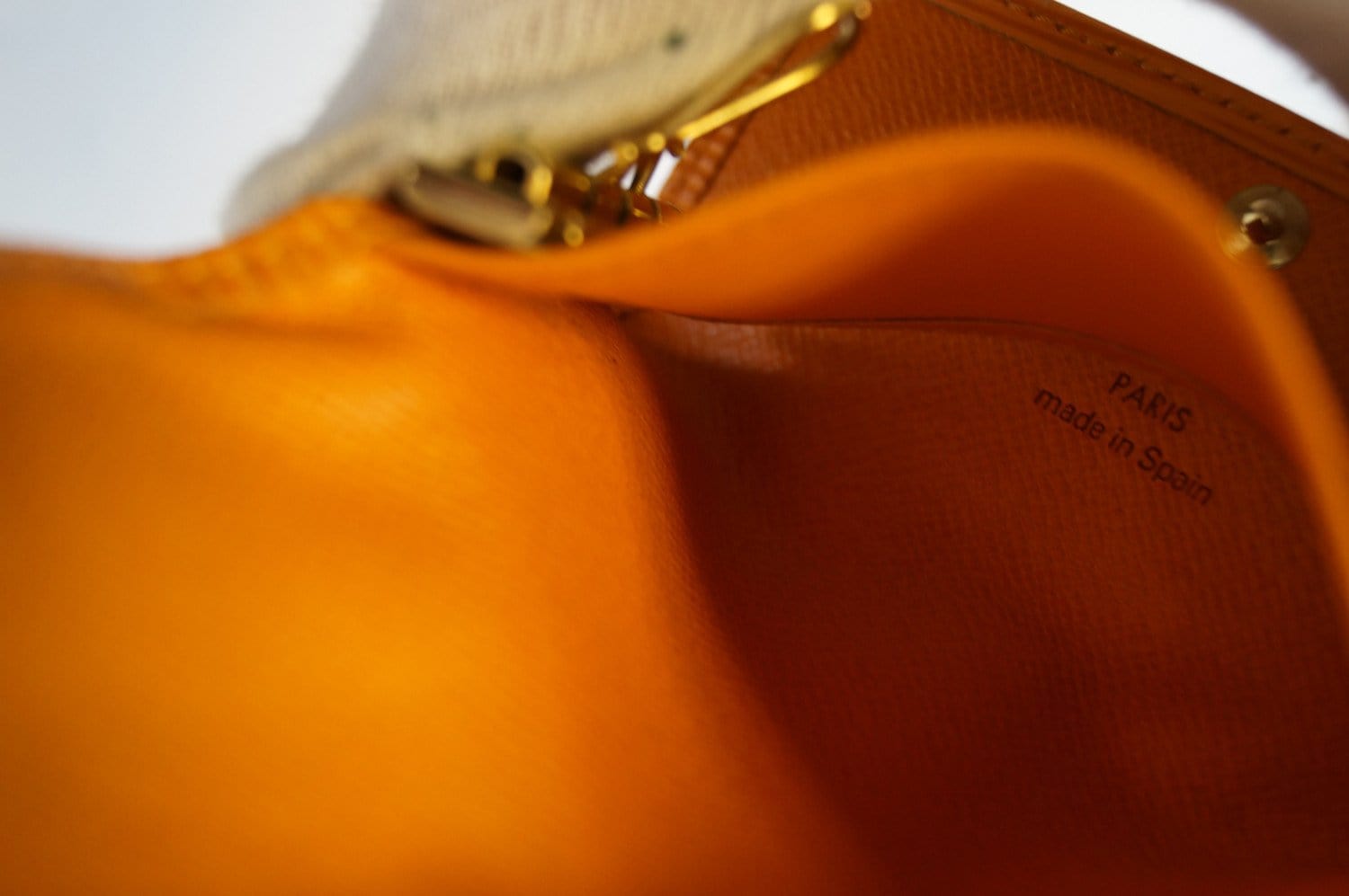 Louis Vuitton Louis Vuitton Pochette Papillon Yellow Epi Leather
