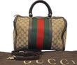 GUCCI Vintage Web Medium Original GG Boston Bag with Signature Web 