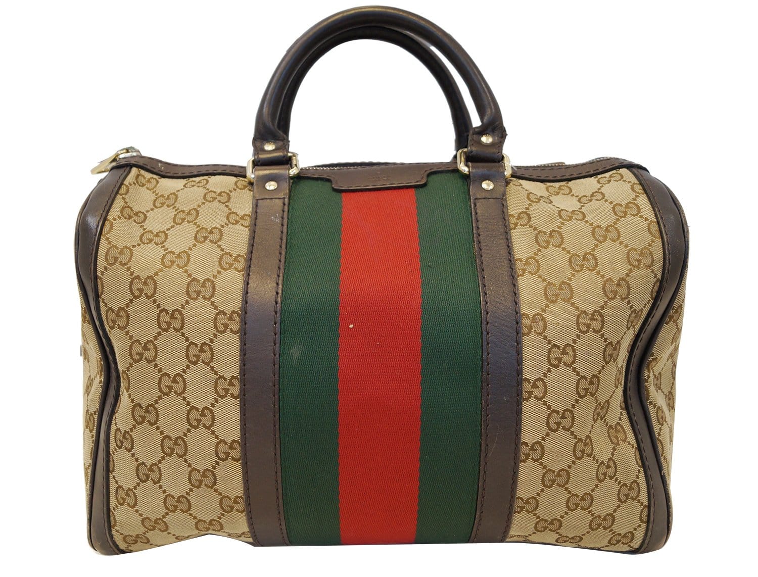 Luxury Gucci Logo With Vintage Web In Signature Monogram Pattern