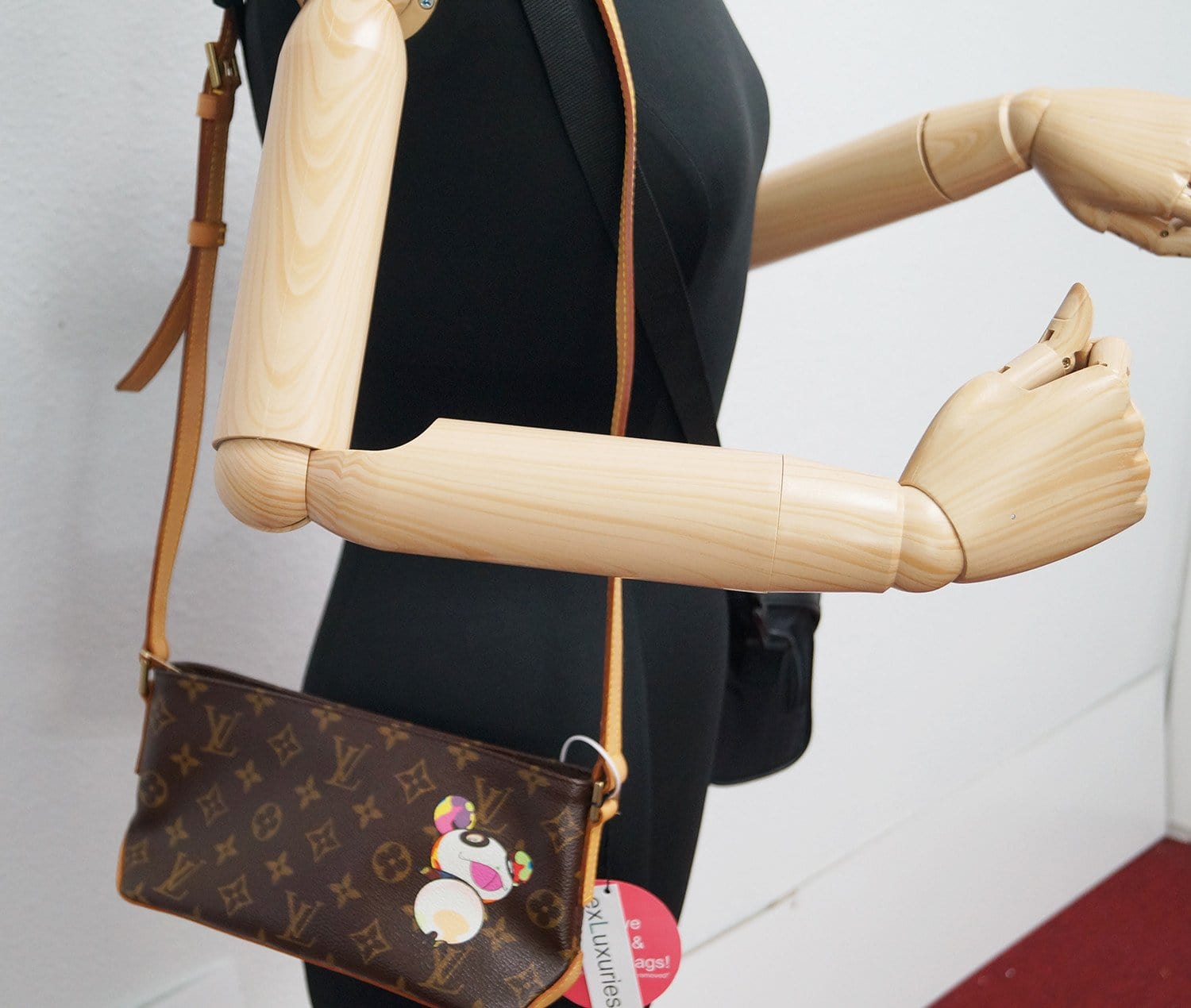 Brown Louis Vuitton Monogram Panda Trotteur Takashi Murakami Crossbody Bag