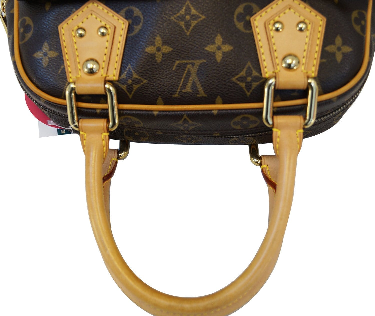 Authentic Louis Vuitton Manhattan Leather Handbag Monogram Signature Logo  Purse