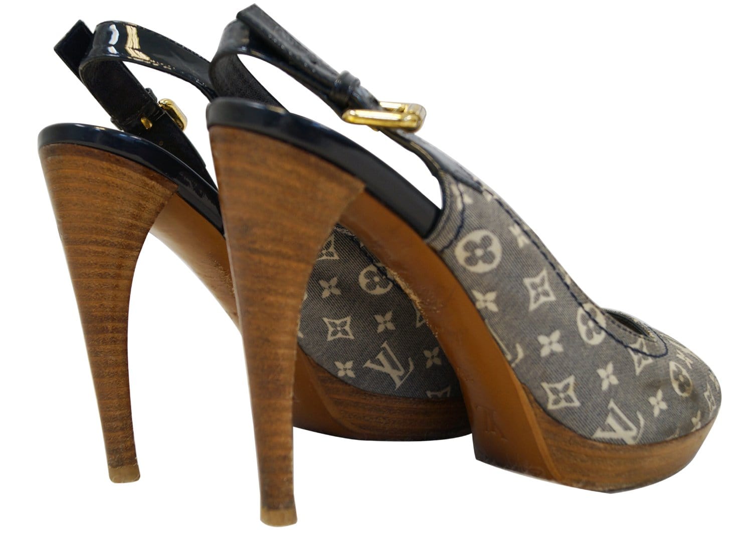 Louis Vuitton monogram slingback Sandals slip on casual shoes