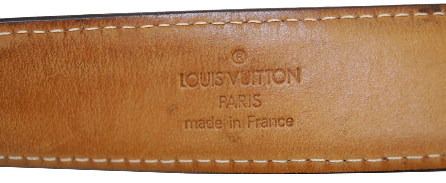 Leather belt Louis Vuitton Red size 90 cm in Leather - 35280212