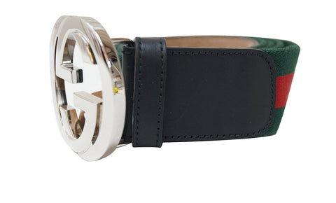 Gucci GG Interlocking Web Belt with G Buckle