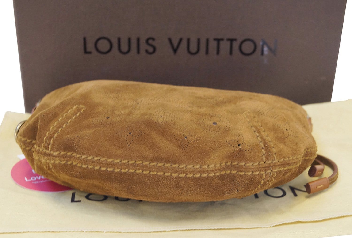 Louis Vuitton Suede Perforated Fleurs Onatah Pm Cacao