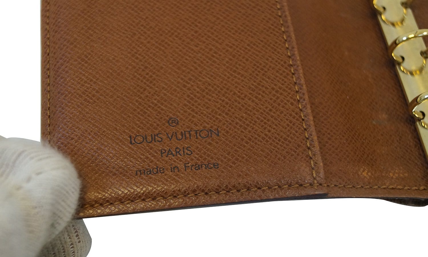 Auth VTG Louis Vuitton Beige Monogram Mini Agenda PM Day Planner