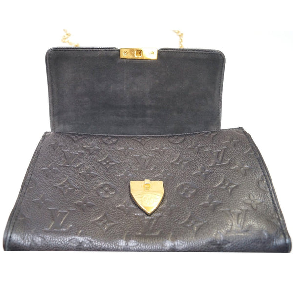 LOUIS VUITTON Saint Sulpice PM Empreinte Leather Crossbody Bag Noir