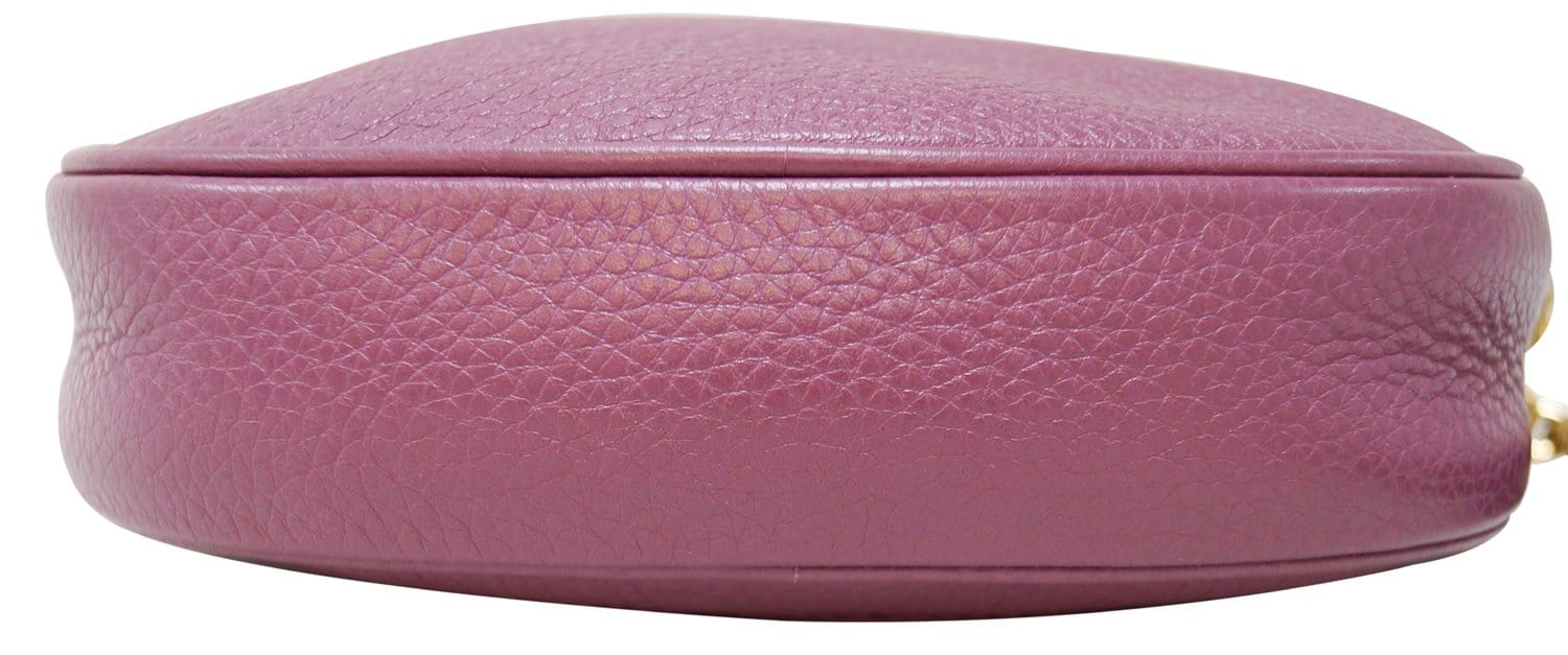 Leather crossbody bag Gucci Purple in Leather - 35086888