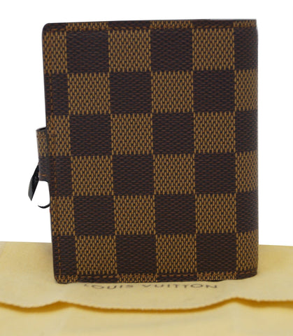 LOUIS VUITTON Damier Ebene Mini Agenda Notebook Cover