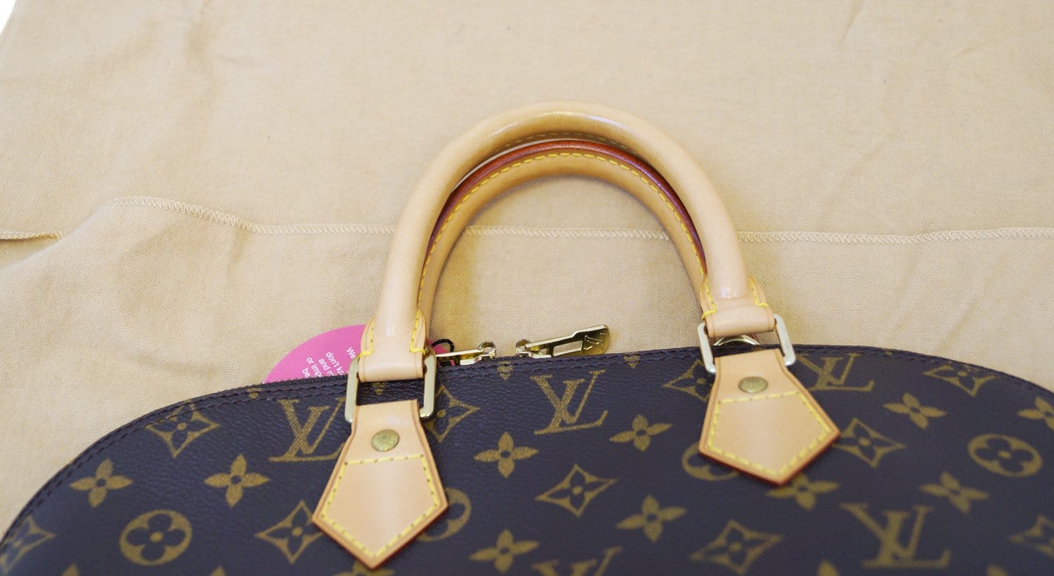Customized Louis Vuitton Alma Picsou loves Money in brown monogram  canvas! For Sale at 1stDibs