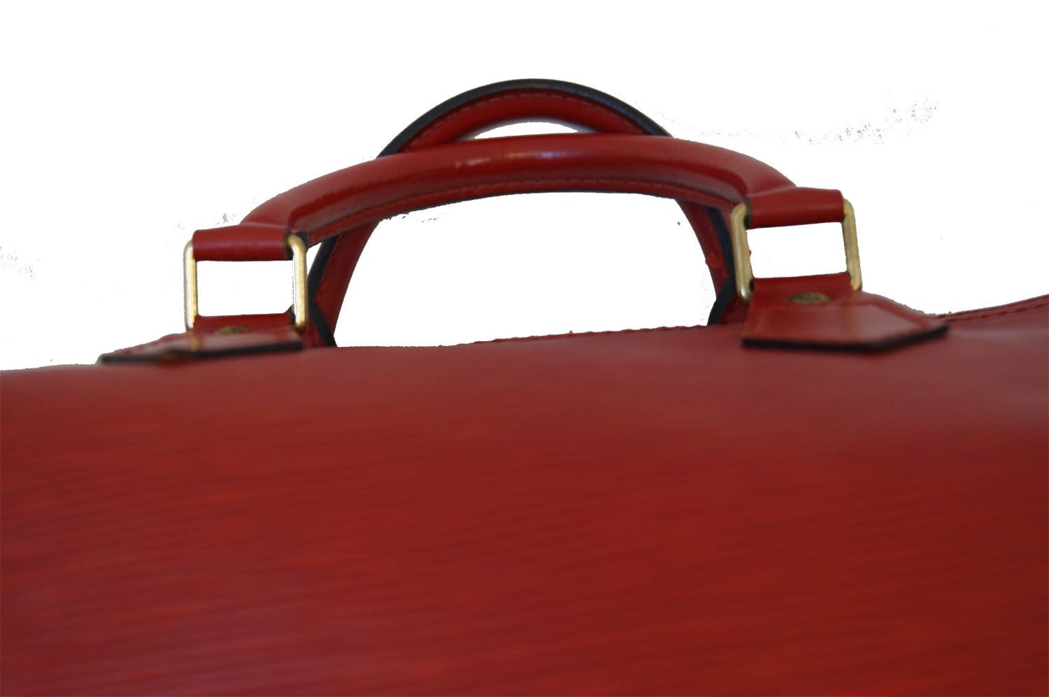 Speedy leather handbag Louis Vuitton Red in Leather - 25855009