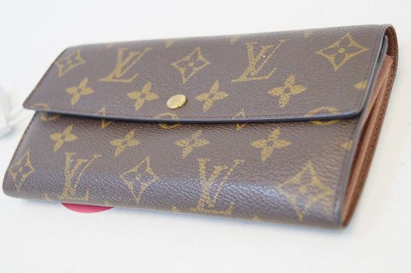 LOUIS VUITTON Monogram Canvas Long Flap Sarah Wallet