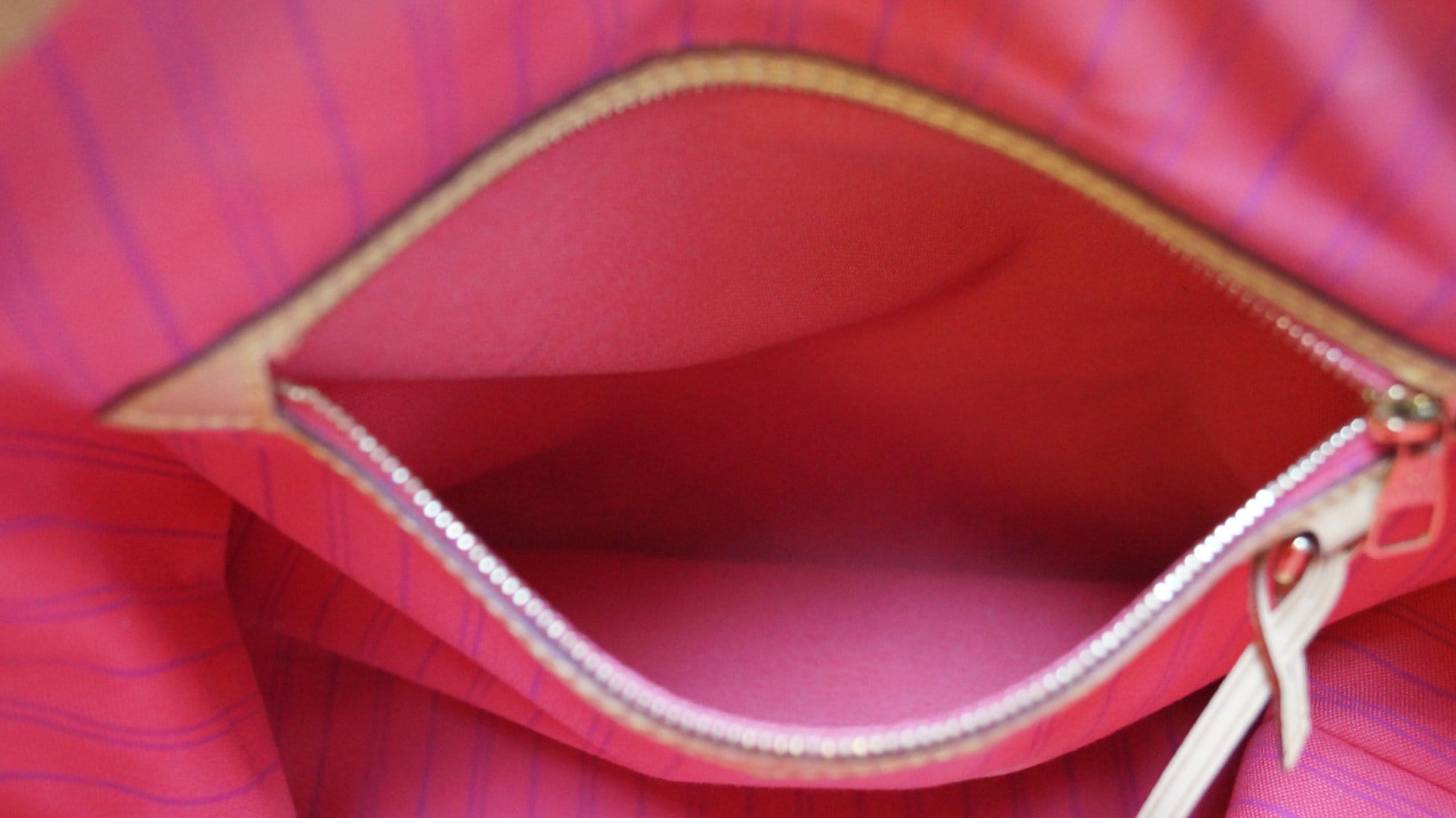 Louis Vuitton Delightful MM Damier Azur NM Hot Pink Tote Shoulder
