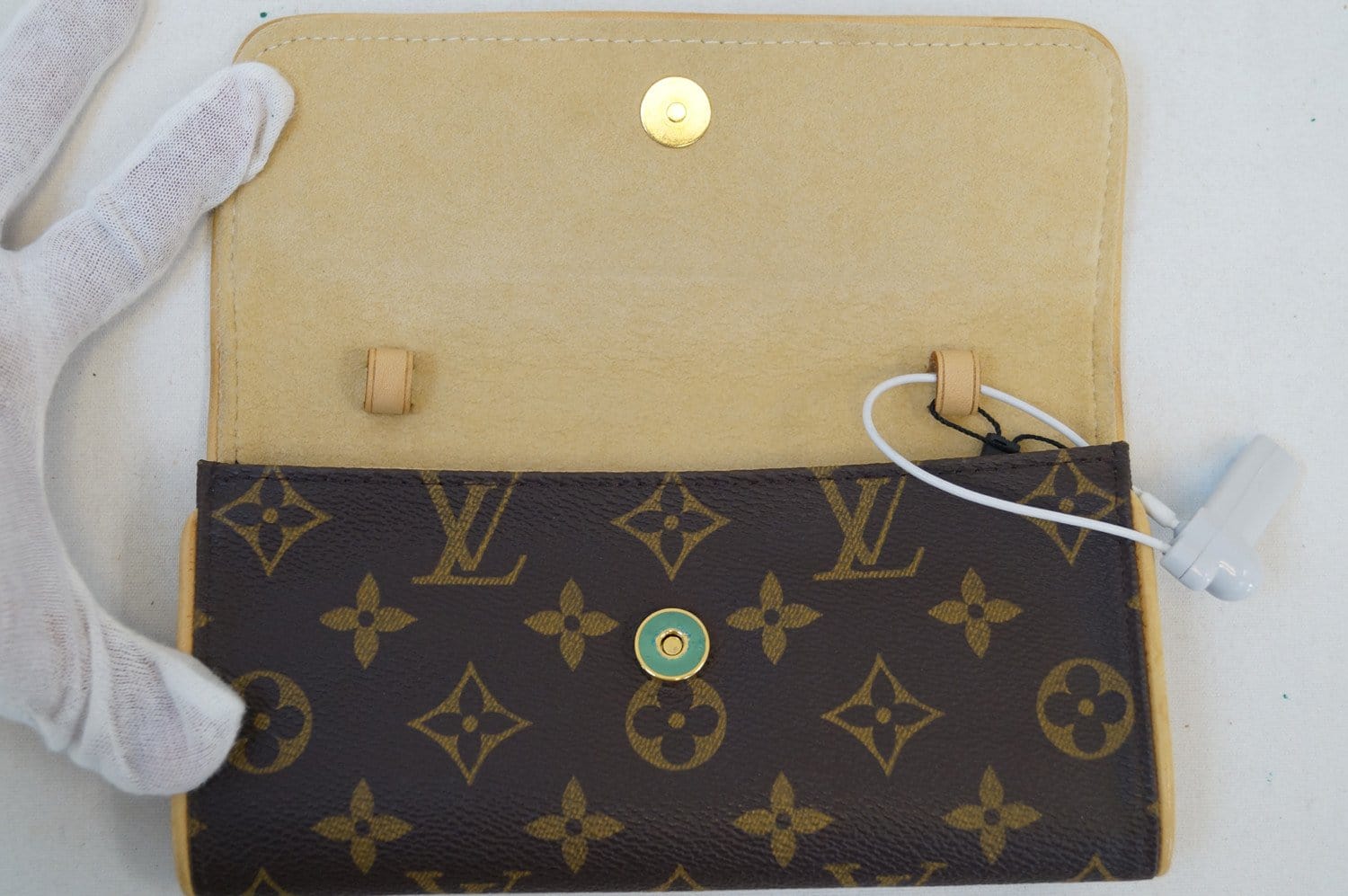 LOUIS VUITTON Pochette Twin PM Used Shoulder Bag Monogram Leather