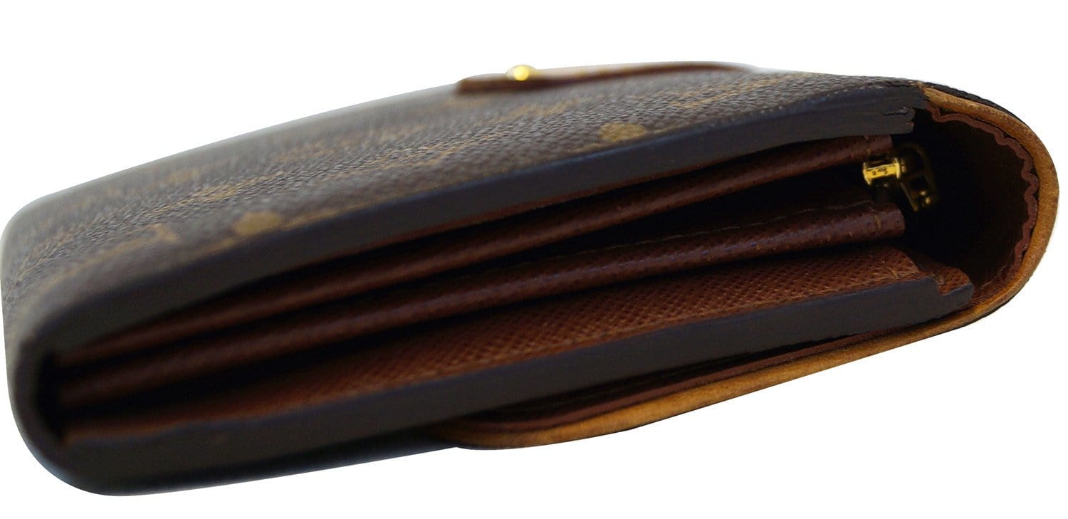 Louis Vuitton Brown Monogram Long Bifold Wallet
