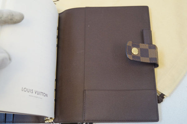 LOUIS VUITTON Damier Ebene Agenda MM Day Planner Cover