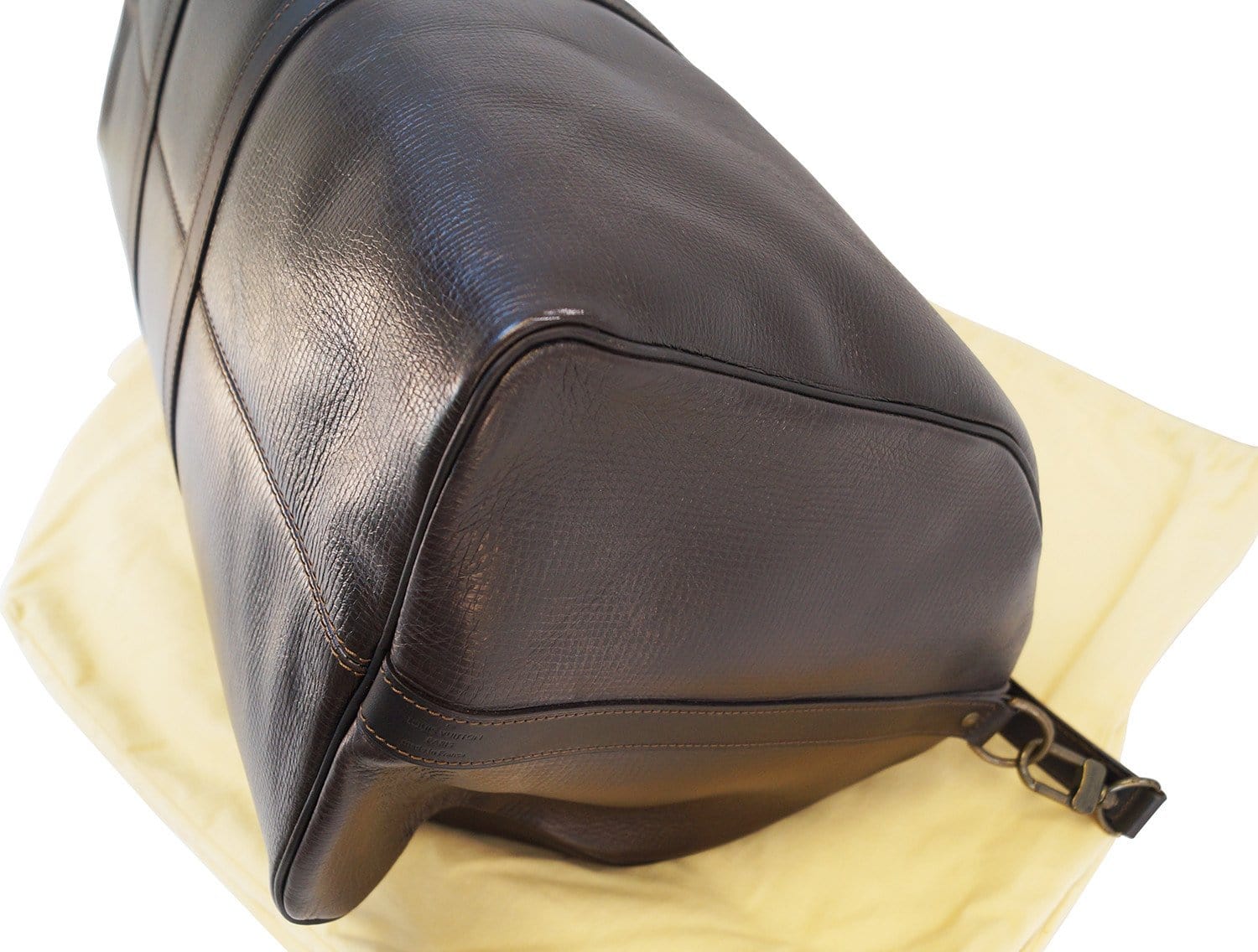 Louis Vuitton Black Damier Keepall 55 Travel Bag ○ Labellov