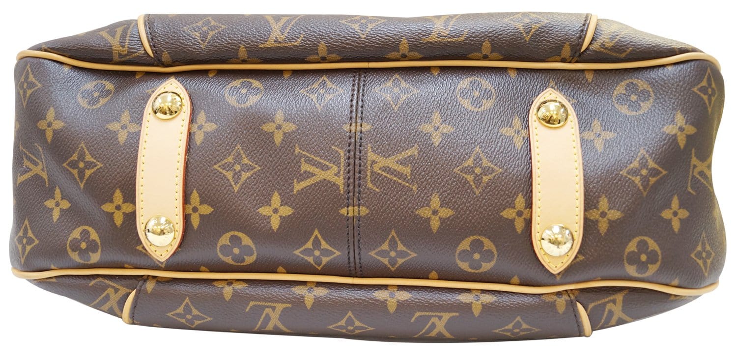 LOUIS VUITTON Monogram Exantricite Handbag M51161 Brown PVC Leather Ladies