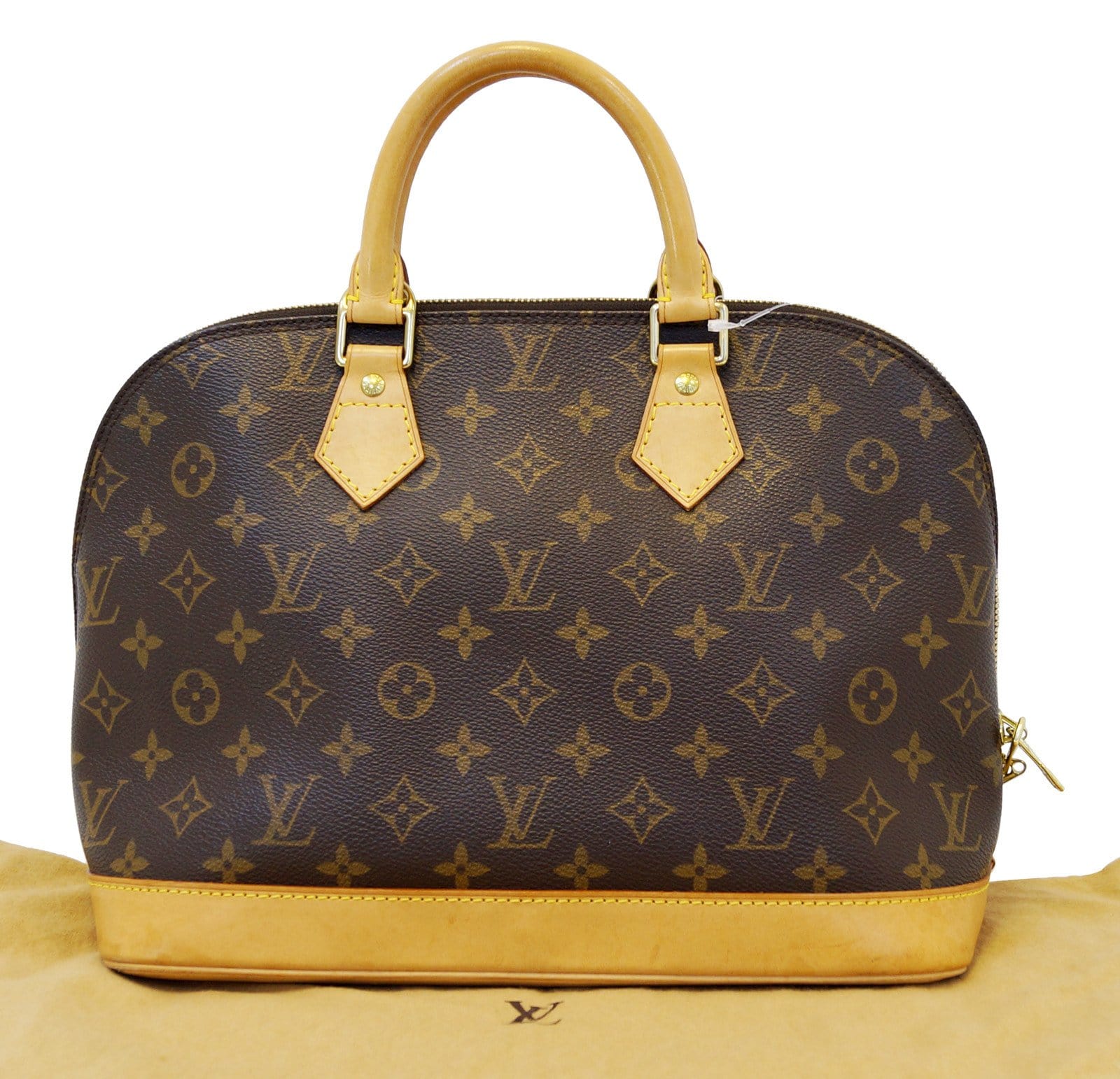 Louis Vuitton Women Handbags Alma Brown Leather For Sale at