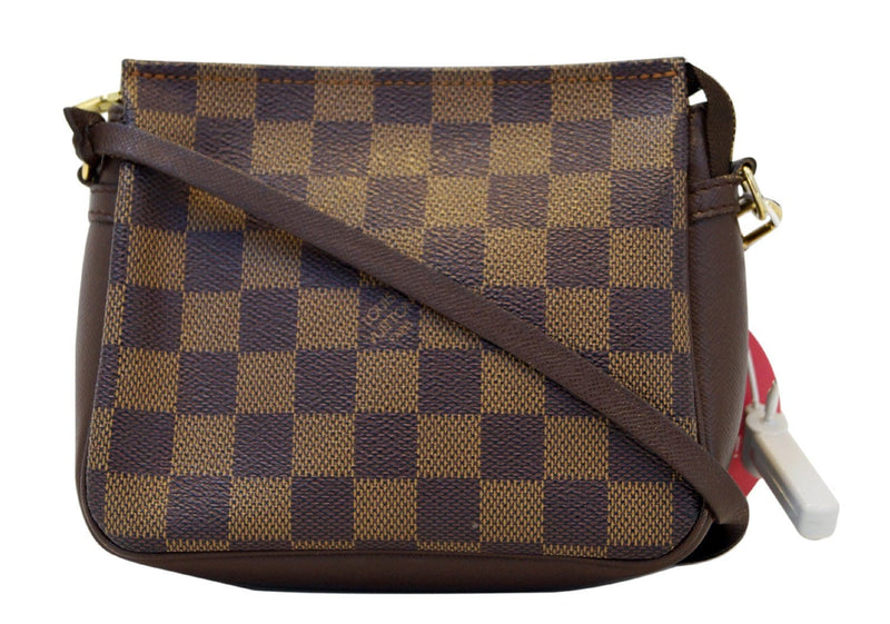 Louis Vuitton Damier Ebene Truth Makeup Pouch Bag Brown