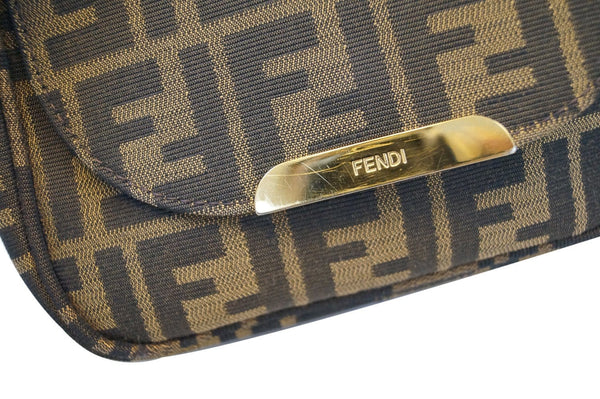 Fendi Zucca - Fendi Messenger Bag Canvas Leather - fendi logo