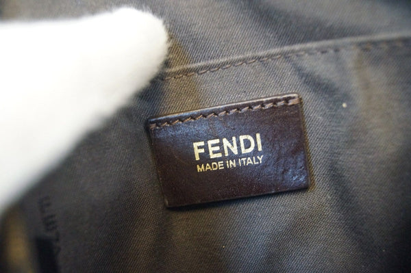 Fendi Zucca - Fendi Messenger Bag Canvas Leather - fendi tag