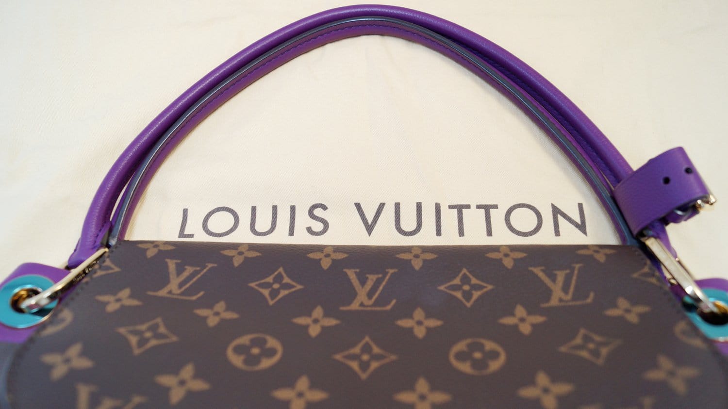  Louis Vuitton, Womens Pre-Loved Purple Monogram Canvas