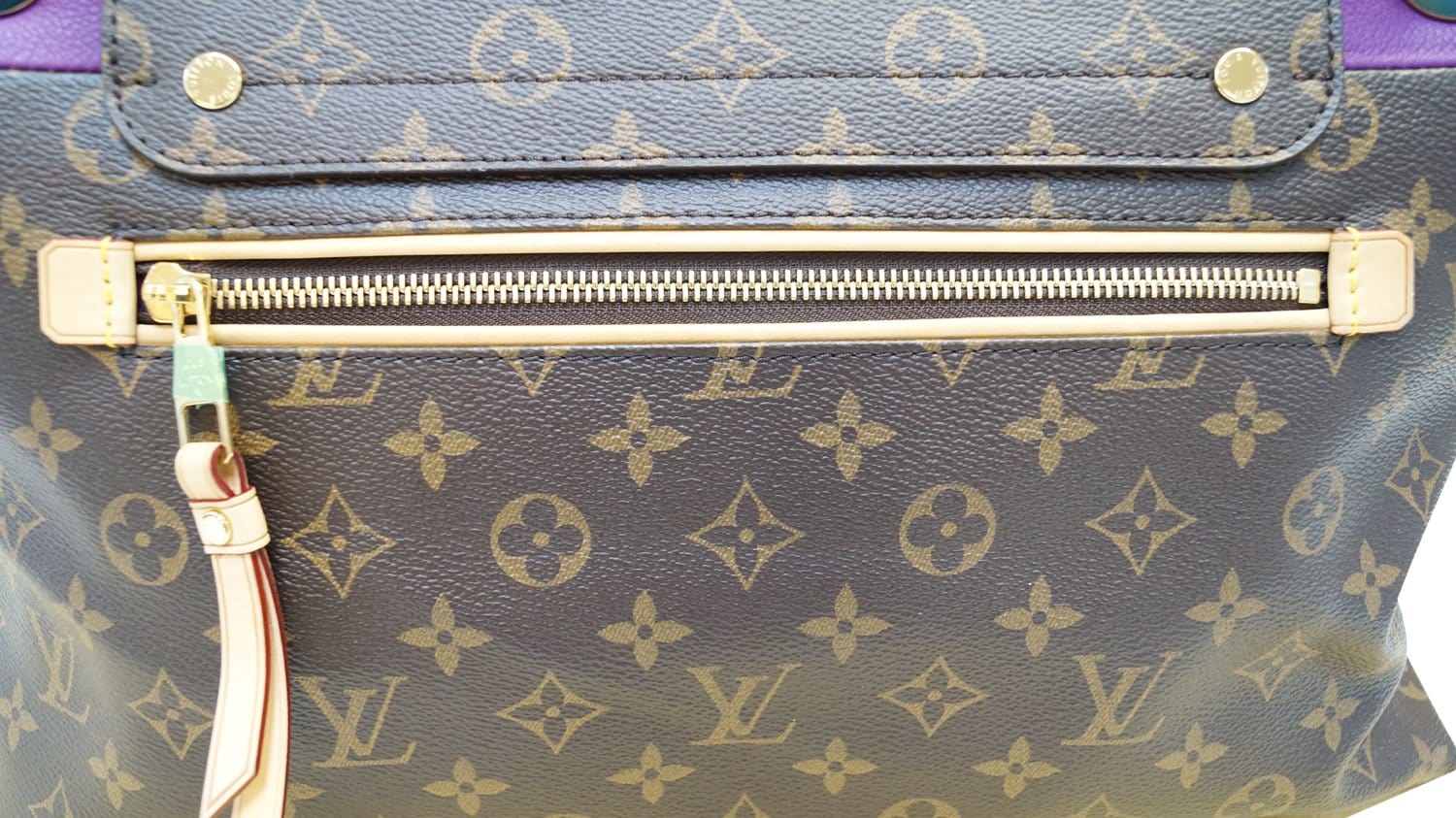 Louis Vuitton Women's Monogram Coated Canvas Double Top Handle Bag