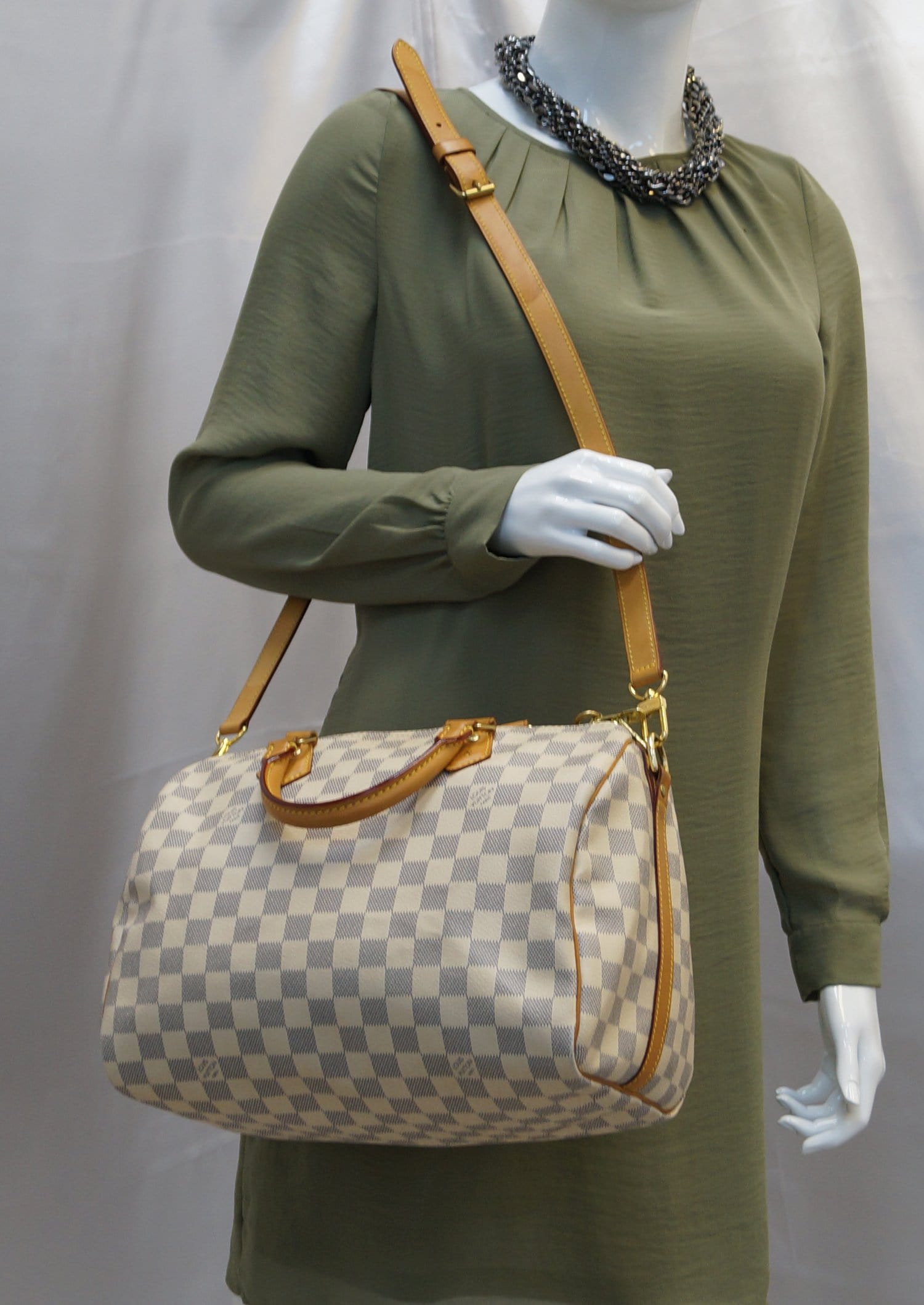 Louis Vuitton Damier Azur Speedy Bandouliere 30 - Neutrals Handle Bags,  Handbags - LOU802869