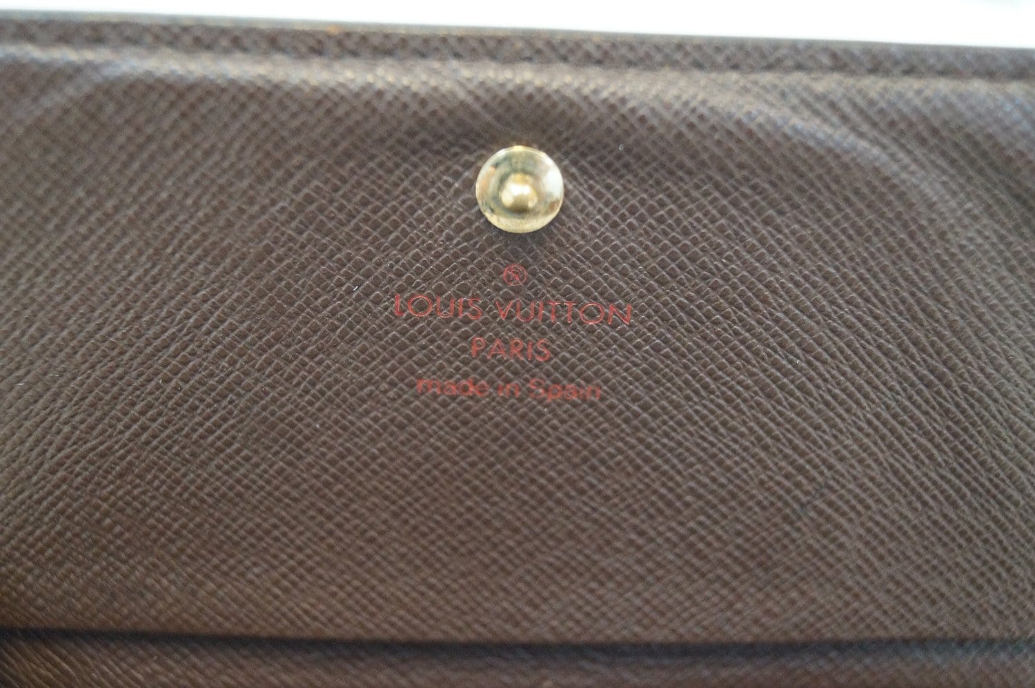Authenticated Used LOUIS VUITTON/Louis Vuitton Portefeuille Tresor bi-fold  wallet Damier Ebene N61736 CA0036 
