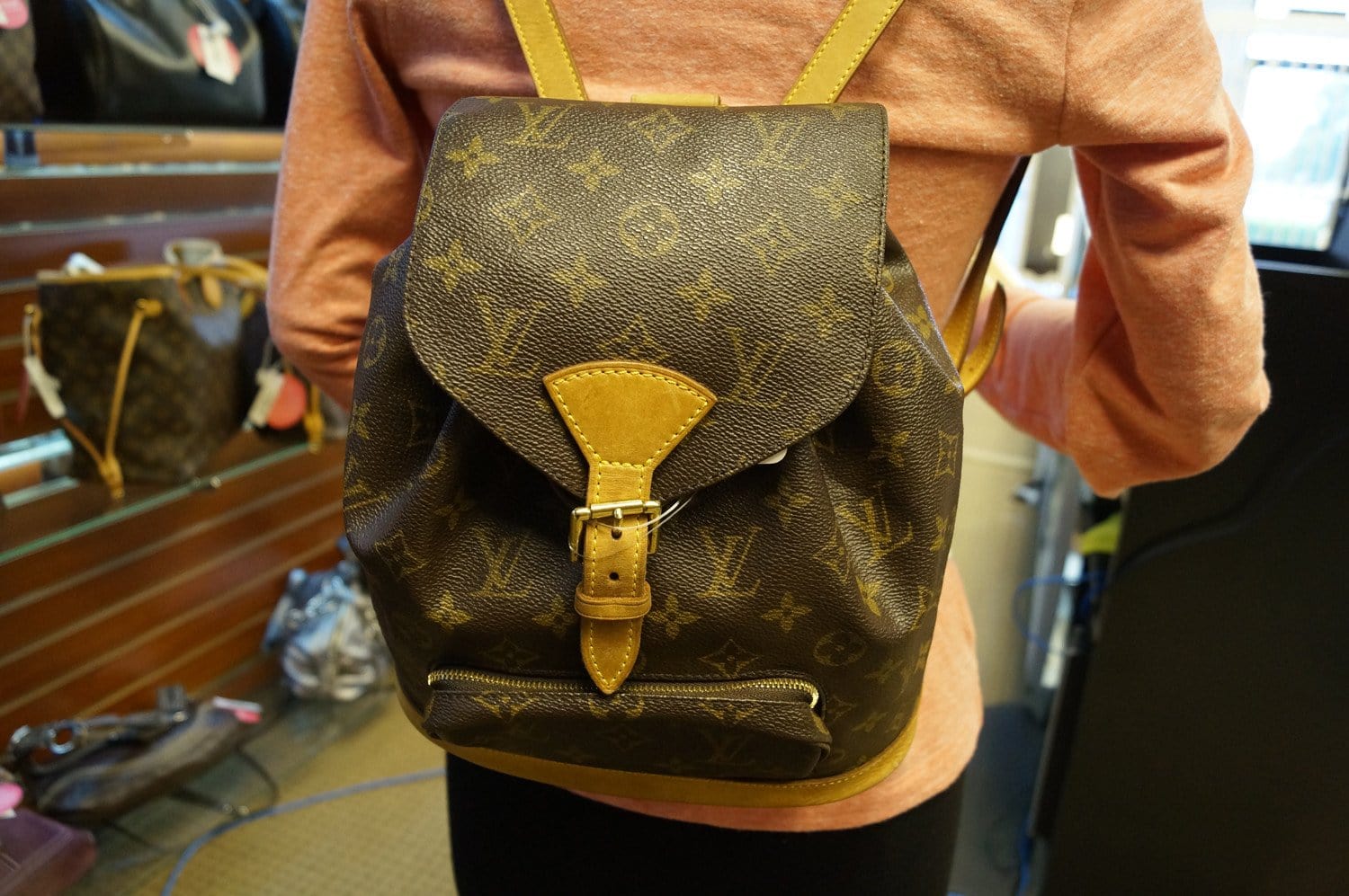 Louis Vuitton, Bags, Sold Lv Backpack Size Mm Used