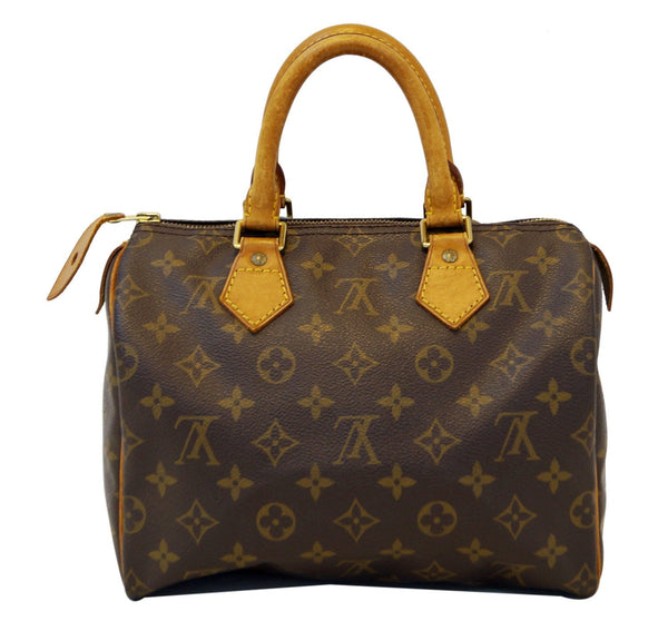 LOUIS VUITTON Monogram Speedy 25 Brown Hand Bag .