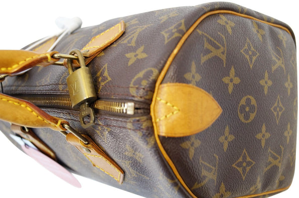 LOUIS VUITTON Monogram Speedy 25 Brown Hand Bag 