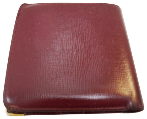 Cartier Bifold Wallet Must De Calfskin Burgundy  - Backside