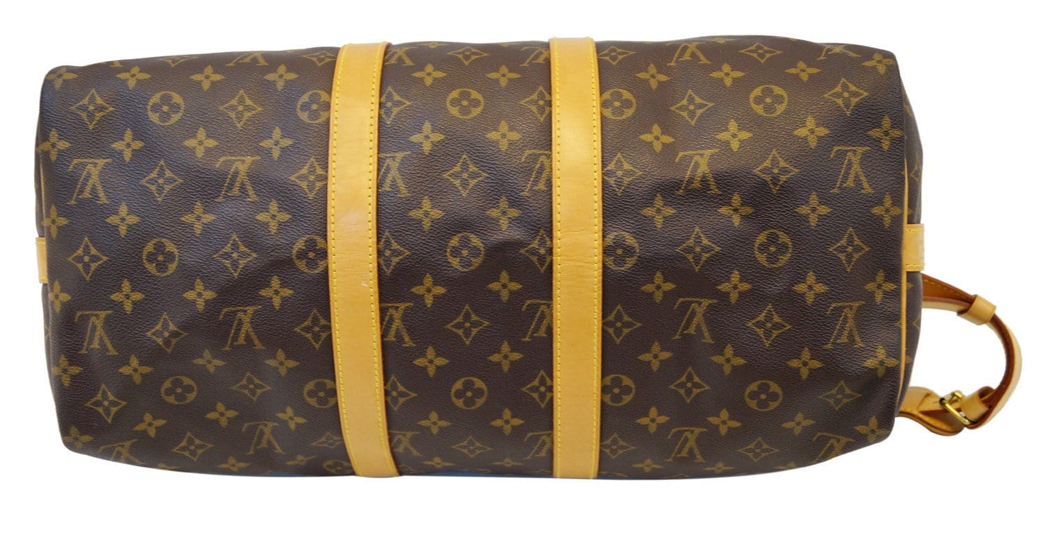 Louis Vuitton Monogram Keepall Bandouliere 45 Boston Duffle Bag
