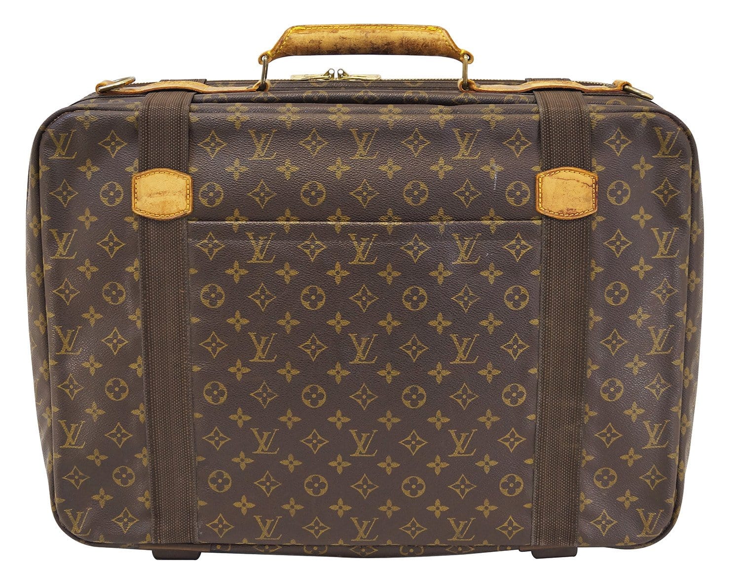 Louis VUITTON SATELLITE suitcase in natural leather and…