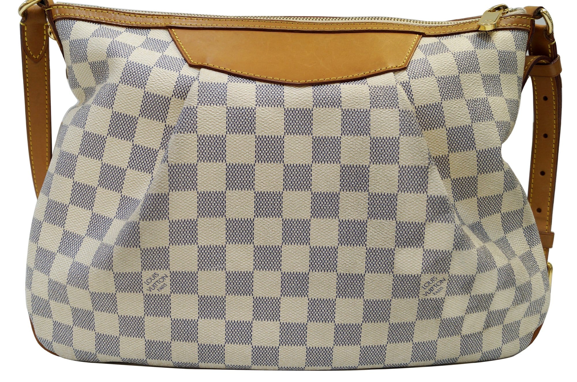 Louis Vuitton Damier Azur Siracusa MM - White Shoulder Bags, Handbags -  LOU616279