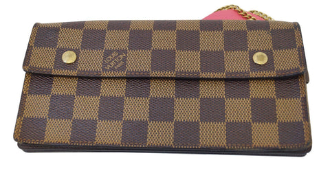 LOUIS VUITTON Damier Ebene Accordion Bifold Long Wallet