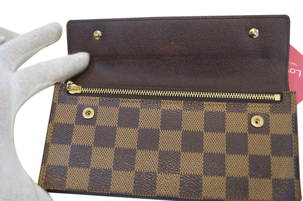 LOUIS VUITTON Damier Ebene Accordion Bifold Long Wallet