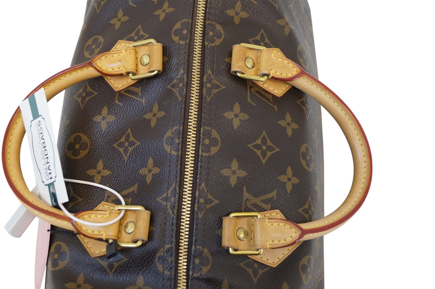 My very own Louis Vuitton Speedy Bandouliere 35 in Monogram with  personalized luggage tag