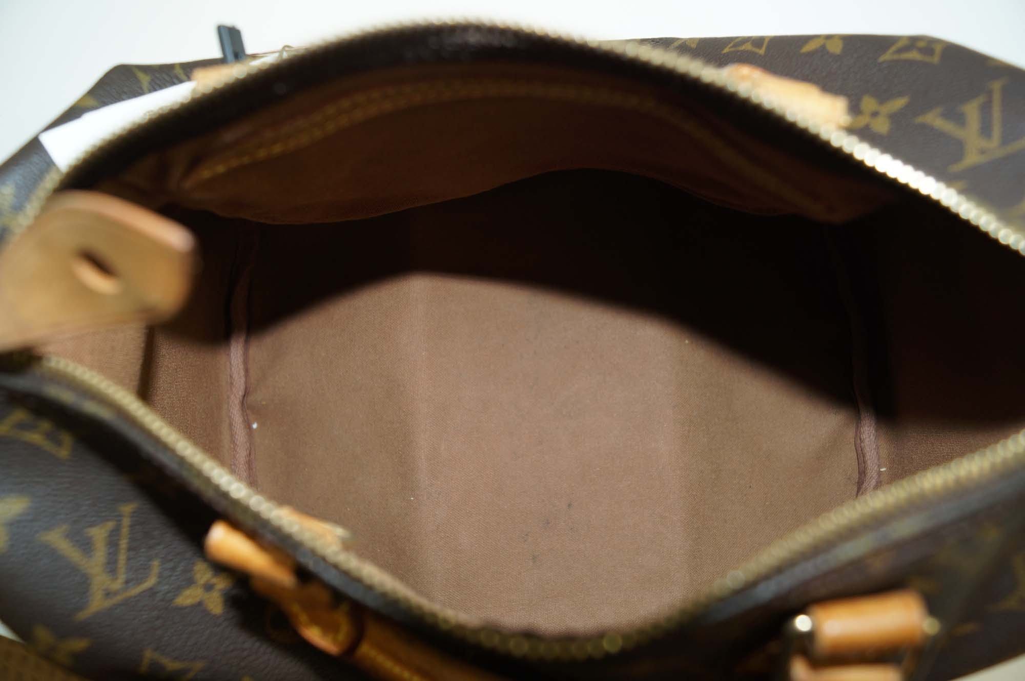 Authentic Louis Vuitton Speedy 30 Hand Bag Monogram Brown #19454